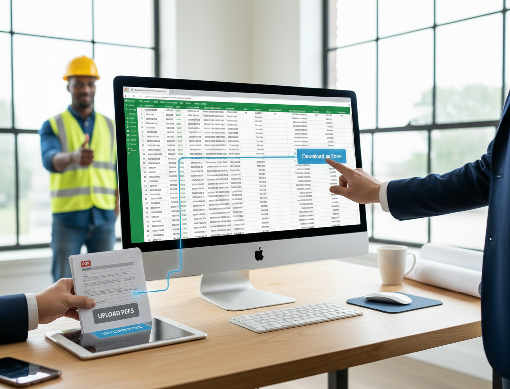 【保存版】見積書のPDFをエクセルへ一瞬で変換する方法!面倒な転記を自動化する最新術