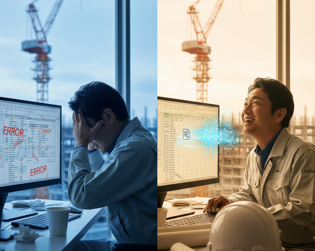 見積書のPDFがエクセルに変換できないのはなぜ?5つの原因と「手入力」を回避する解決策